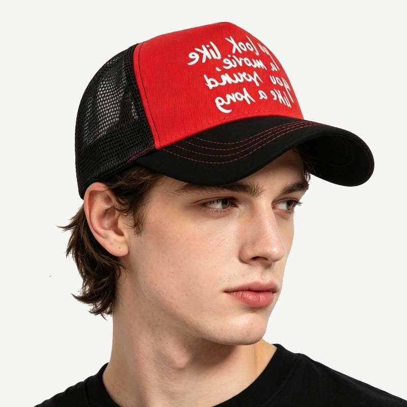 Mesh New Letter Baseball Printing for Men Women Breathable Adjustable Cotton Hip Hop Outdoor Sun Protection Hat SnapM260626