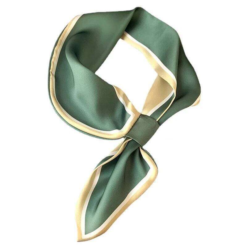 Fashion Print Hair Ribbons Scarf Women Silk Scrunchies Foulard Female Neck Tie Skinny Bag Bandana Accessories Headware 26Y06226 - view 7
