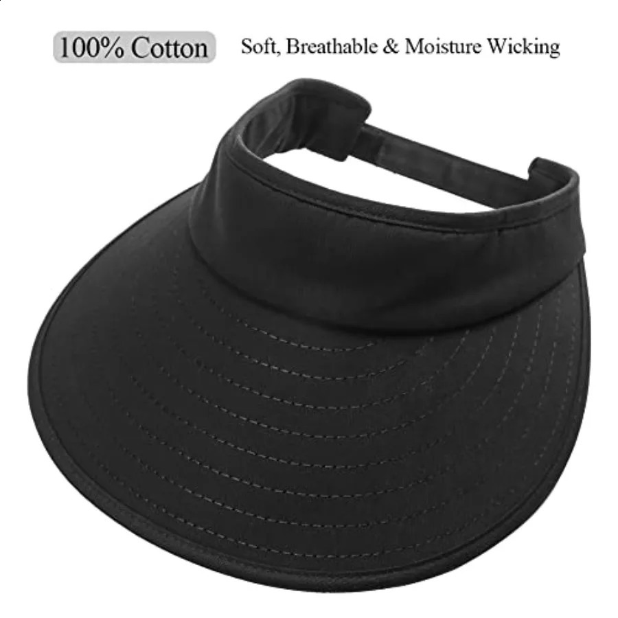 Sun Visor Hats Women Large Brim Summer UV Protection Beach Cap 260625 - view 3