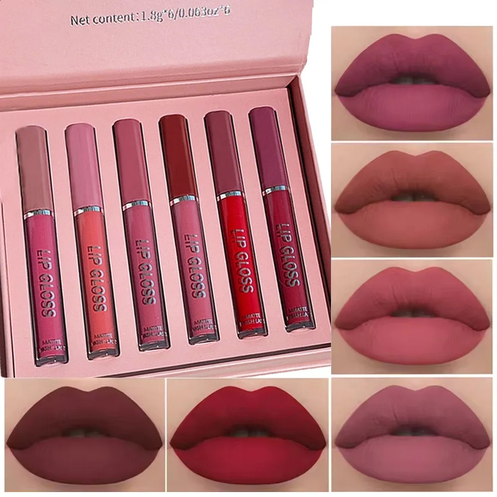 Matte Liquid Lipstick Set Waterproof Long Lasting Smudge Proof Lip Gloss Easy to Apply Non Transfer Holiday Gift 260618 - view 3