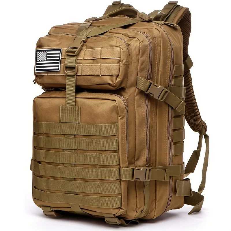 Backpack 50L Military Stronger Work Resistant and Heavy Duty 3 Day MOLLE Bug Out BagGift outdoor multi-functional carabiner M260626 - view 5