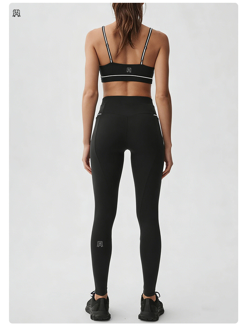 lucky dog yoga New Sports Yoga Bra with Chest Mat, Running Sports Pilates 9-Minute Pants Set - view 8