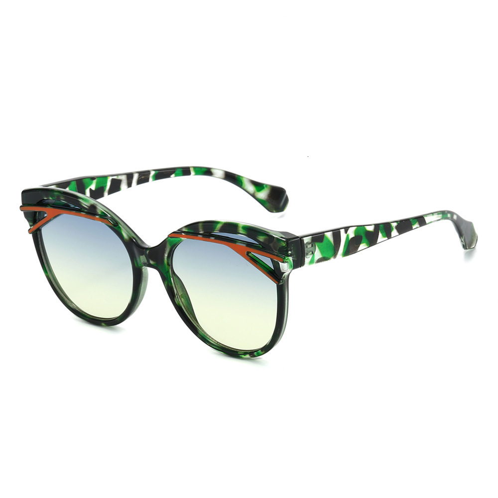 26Th Year New Large-Frame Oval Sunglasses, European And American Personalized Trendy Eyebrow-Painted Fashion Sunglasses For Women - view 6