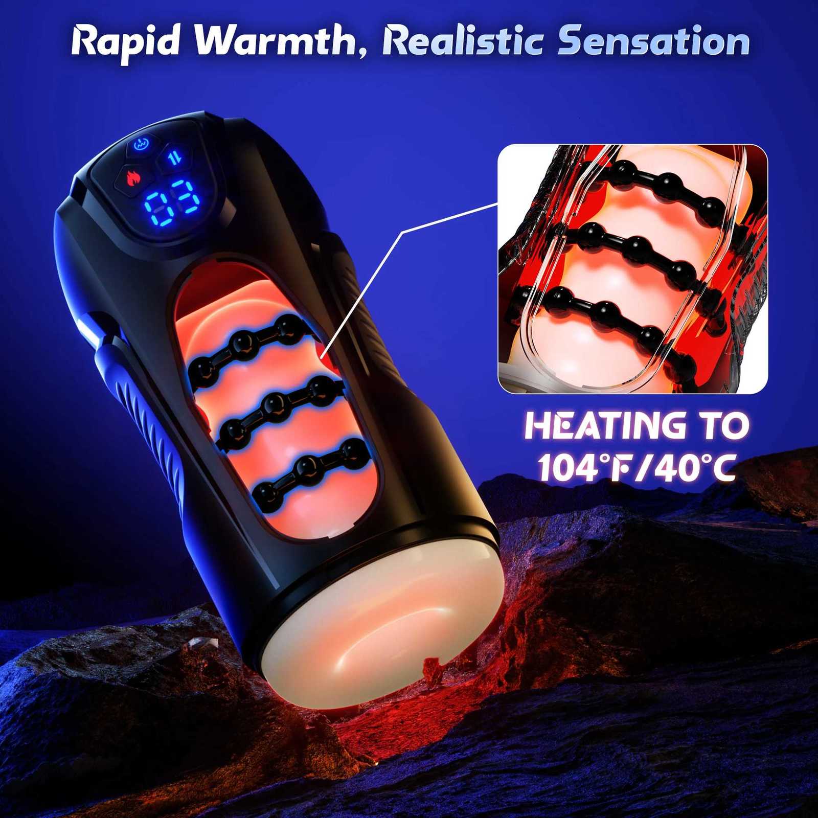 Masturbator 2026 Automatic Male Thrusting Blowjob Machine Vibration Masturbation Cup Stroker Pocket Pussy Adult Sex Toys for Men M260626 - view 5