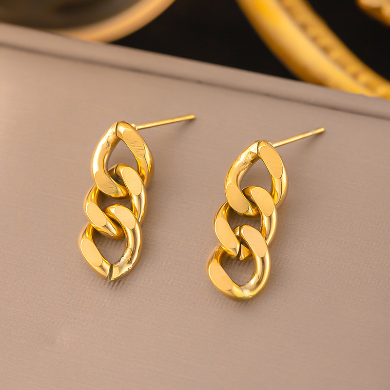 Earrings Fashion And Exquisite Titanium Steel Earrings Light Luxury Heart Shaped Pendant Casual Multi Style Minimalist Geometric Earrings Fashion Acce - view 6