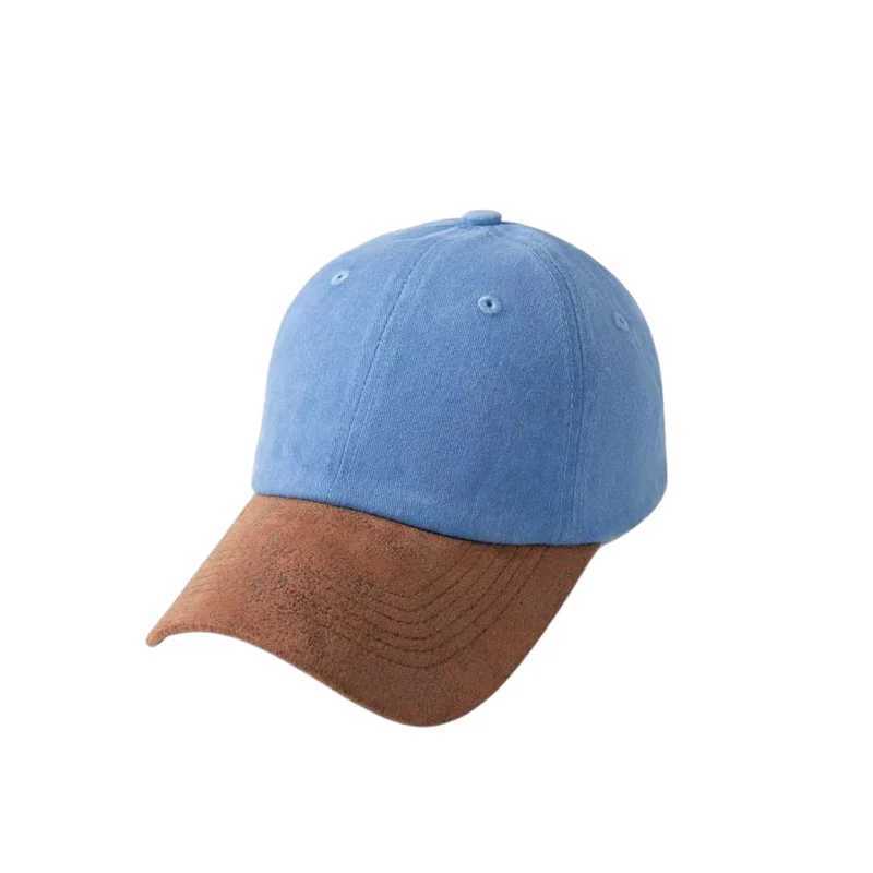 Summer Peaked Spring Unisex Dad Hat Streetwear Sports Hat Men Women Washed Cotton Baseball Solid Color Patchwork Hip-hop M260626 - view 6