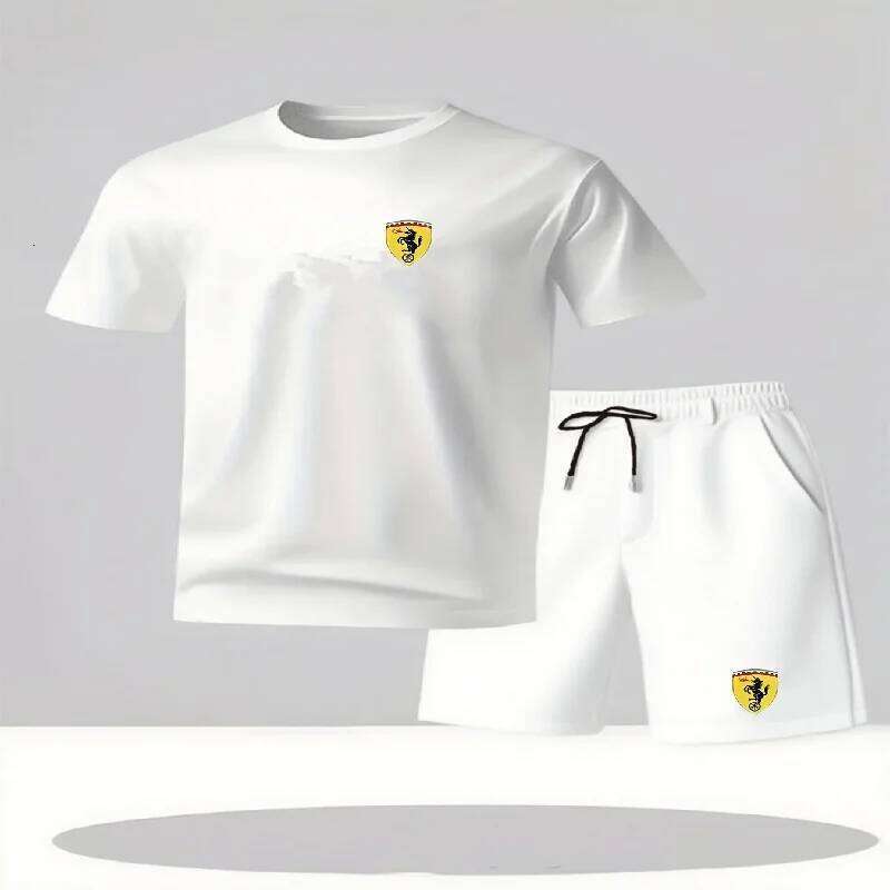 Summer short sleeved comfortable sports suit men's casual round neck T-shirt and shorts two-piece set 26Y0626 - view 7