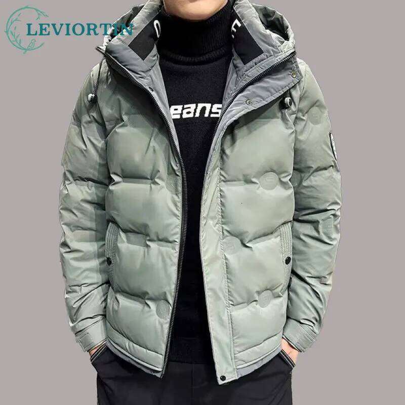 Men's Jacket Winter New Thickened Warm And Cold Proof Outwear Top Casual White Duck Down Hoodie Coats For Men J260626 - view 1