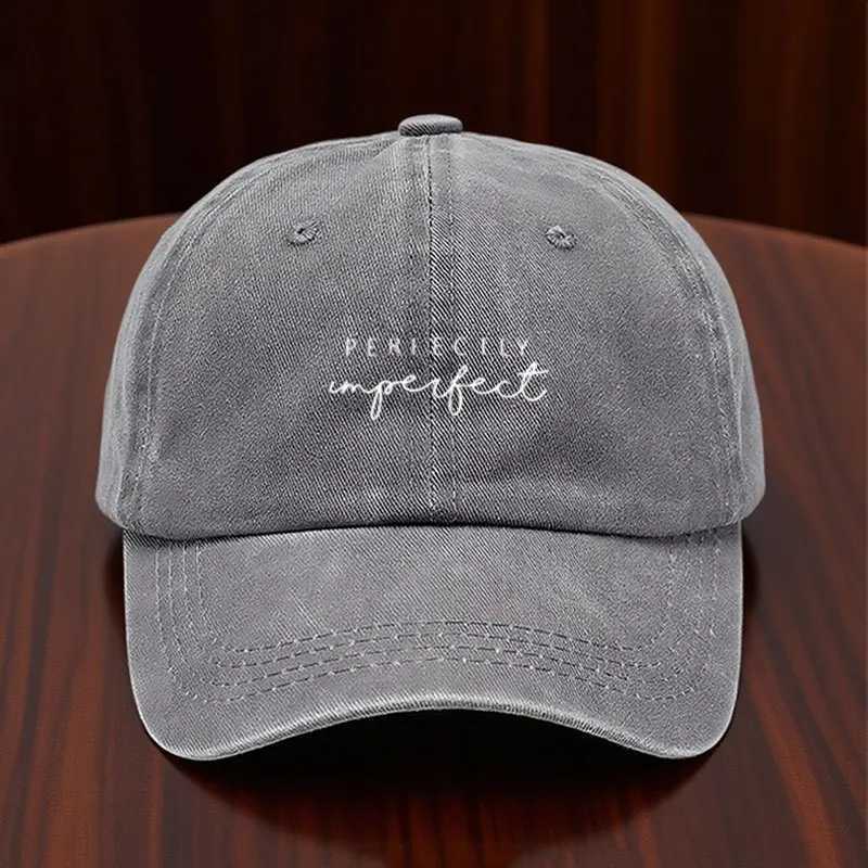 Denim Perfectly Imperfect Embroidered Washed Adjustable Baseball M260626 - view 7