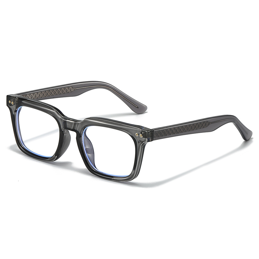 2026 European And American Premium Acetate Eyeglass With Pins, Fashionable Business Plain Lens Retro Square Rivet Tr90 Glasses Frame - view 5
