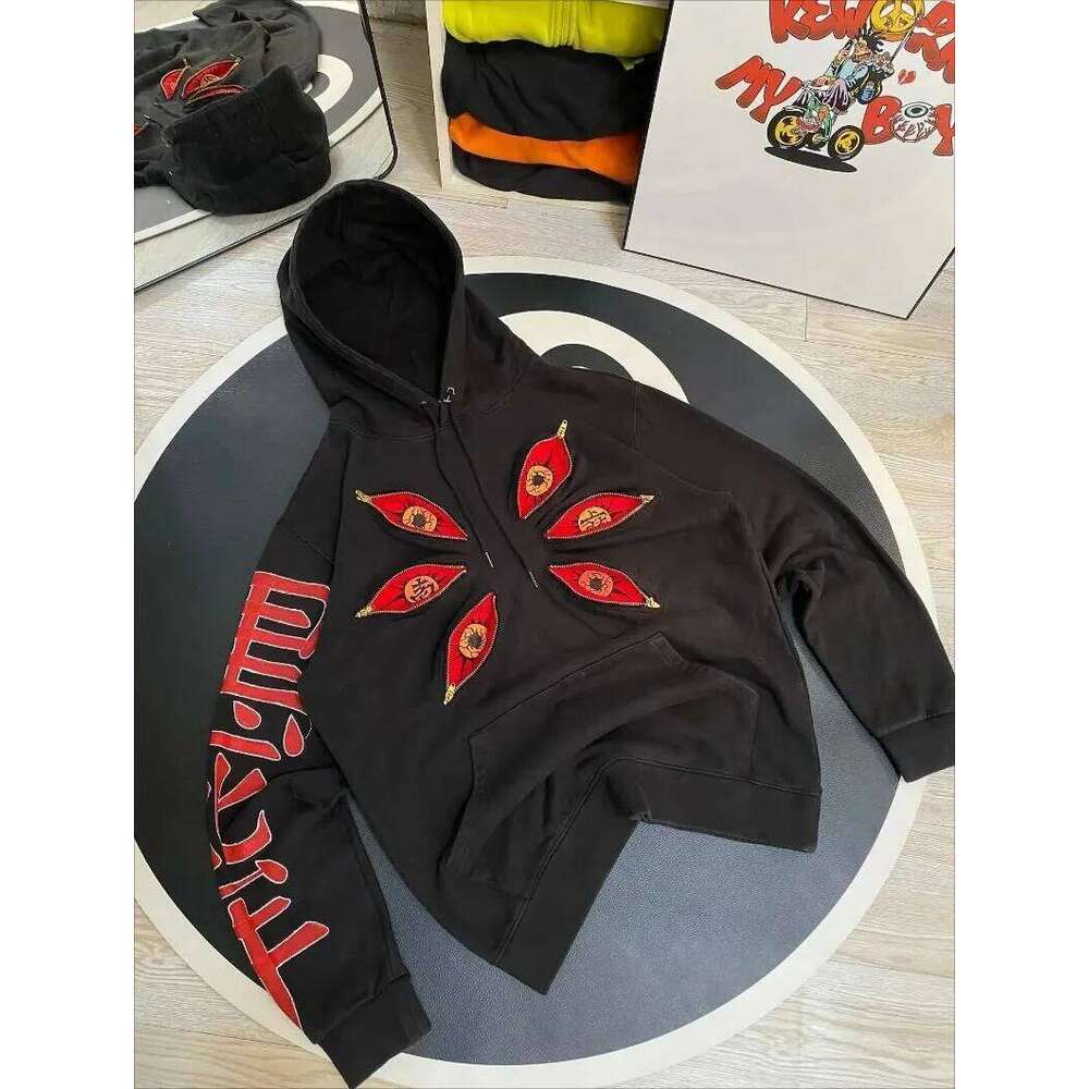 Y2K Harajuku Kokushibo Six Eye Oversized Hoodies anime Gothic Streetwear Men Women Casual Fashion Clothing pullover Sweatshirt W260626 - view 6