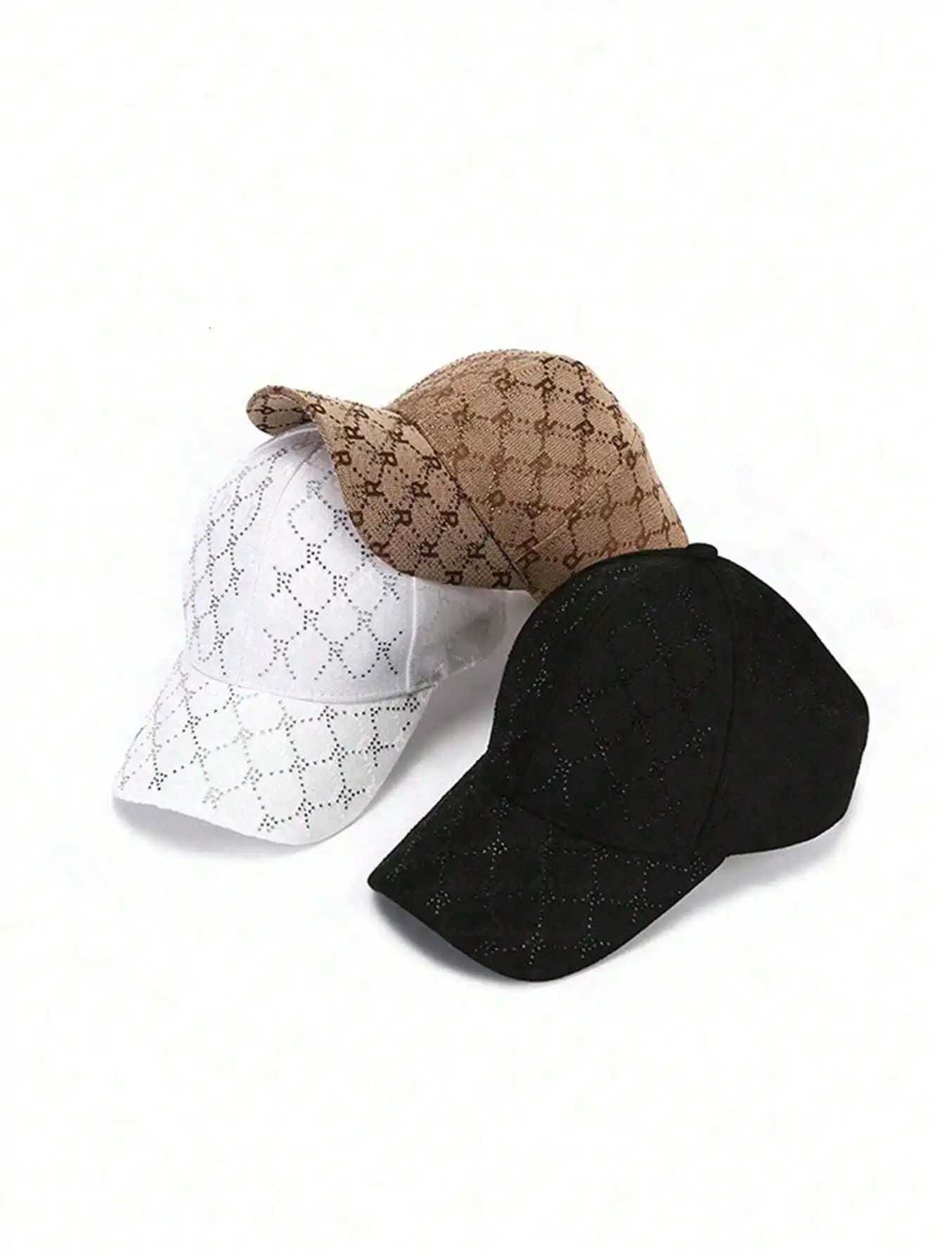 Baseball 1pc Protection Rhinestone Sun High Ponytail Bun Hat Adjustable High Ponytail Criss-Cross Design Sun hat M260626 - view 5