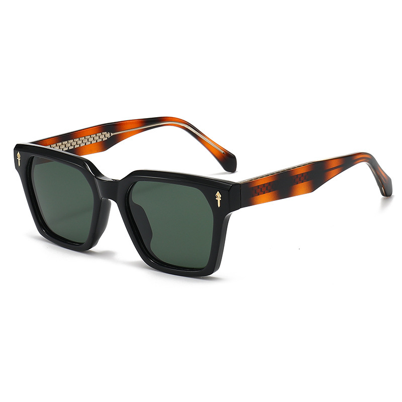 Fashion Square Thick-Rimmed Sunglasses, Trendy Thick Style, Outdoor Personalized Sunshade Glasses, Large Frame Sunglasses - view 3