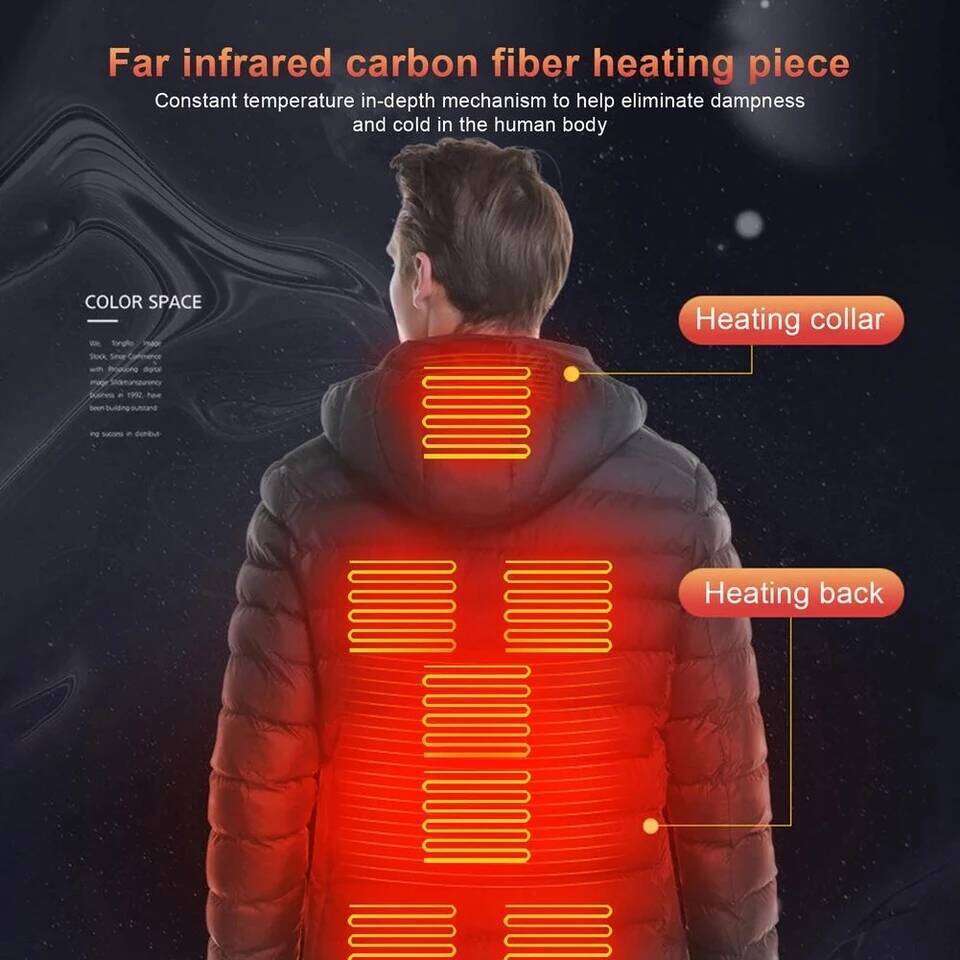 Men Heated Jacket USB Winter Outdoor Electric Heating male bobojaco Warm Sprots Thermal Coat Clothing Heatable men's parka J260626 - view 5