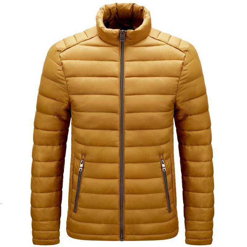 Mens Lightweight Puffer Jacket Hooded Insulated Thermal Puffy Winter Heated Running Travle Casual Cotton Outdoor Coat J260626 - view 5