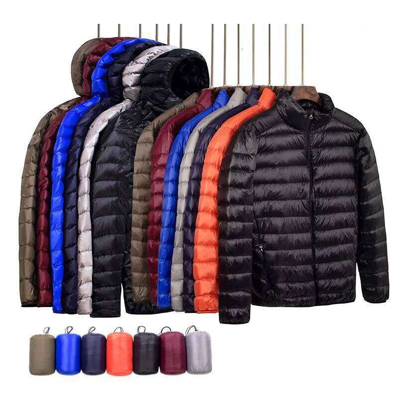 New Autumn And Winter Fashion Hooded Super Light Warm Slim Down Jacket Men's Coat W260626 - view 1
