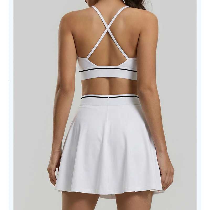 Quick-Dry Women Sexy 2 RacerPiece Yoga Set with Hidden Pocket Skin-Friendly Breathable Daily Versatile Workout Set M260626 - view 6