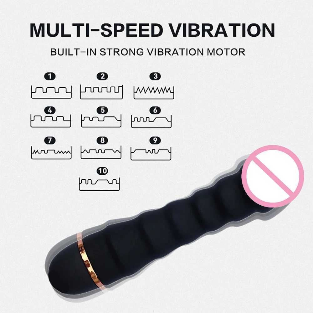 Modes Strong Motor Soft 10 Silicone Realistic Dildo Vibrator G Spot Clitoral Vaginal Stimulator Adult Sex Toys 18 M260626 - view 3