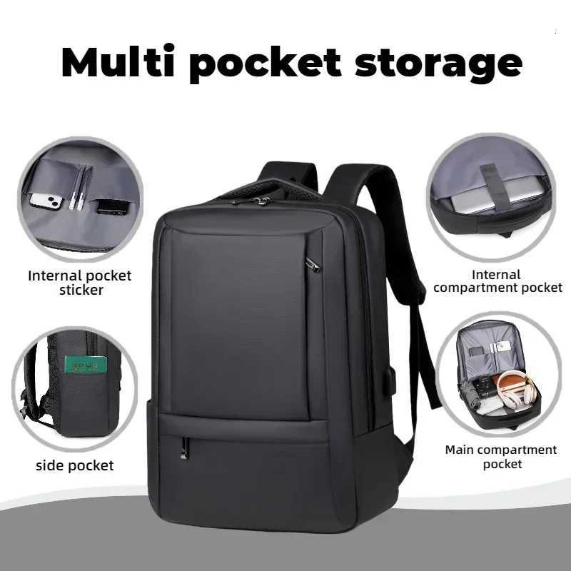 Capacity Mens Large Business Backpack Multi Compartmentbusiness Computer Backpacksuitable for Daily Workbusiness Tripsetc M260626 - view 4