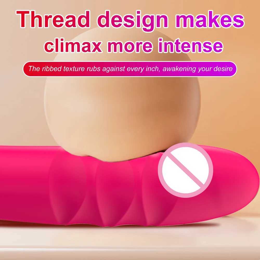 Women Dildo Retractable Vibrator For G Spot Clitoral Anal Stimulation Massager Masturbation 10 Modes Soft Silicone Sex Toys M260626 - view 6