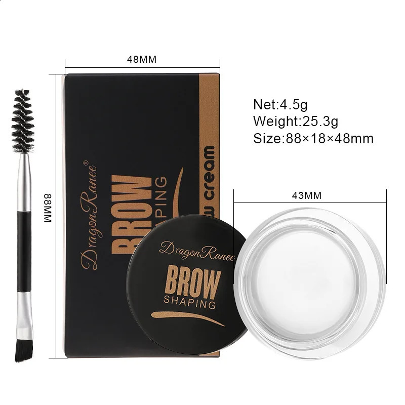 White Bushy Eyebrow Gel - European American Style Long-lasting Setting Pomade Soap Wax Volumizing Sculpting Eyebrow Pen for 260626 - view 3