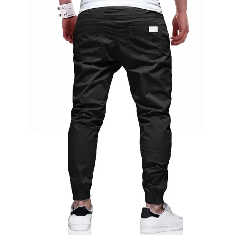 Cargo Pants Mens Loose Straight sports Clothing Solid color sweatpants Versatile Joggers Woven Casual Male Trousers 260626 - view 3