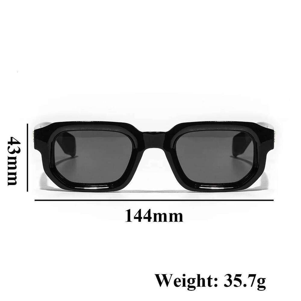 Ruiao Men Vintage Rectangle Frame Sunglasses Fashion Retro Glasses Luxury Brand Design UV400 Shades Eyewear Women Sun Glasse 26Y0626 - view 6