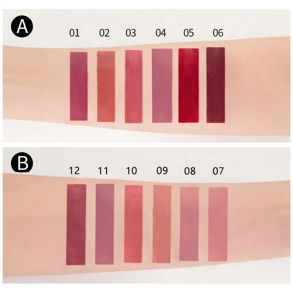 6 - Pack Matte Lip Gloss Set With Long - Lasting Color Rendering Easy To Apply Waterproof Lip Makeup Set 260618 - view 7