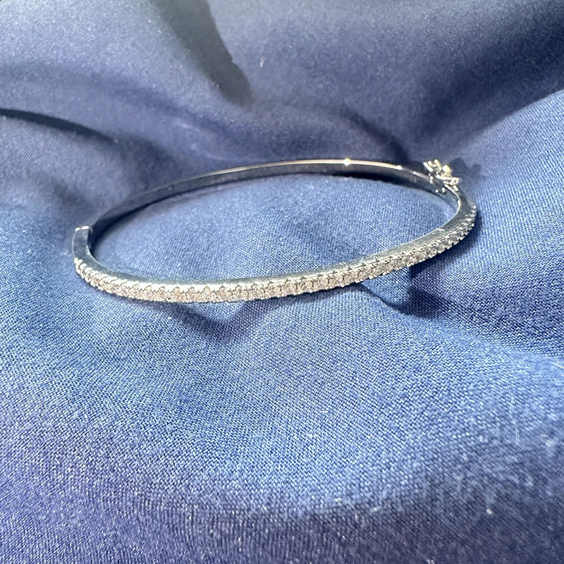 S925 Sterling Silver Bracelet For Women Minimalist Smooth Hypoallergenic Jewelry Gift For Friends Valentines Day 260626 - view 6