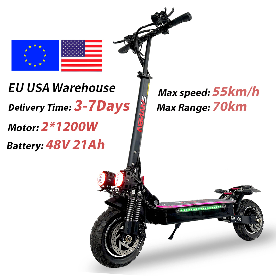 2026 Scooter Elettrico A Doppio Motore USA UE Scooter Pieghevole VelocitÃ Massi…