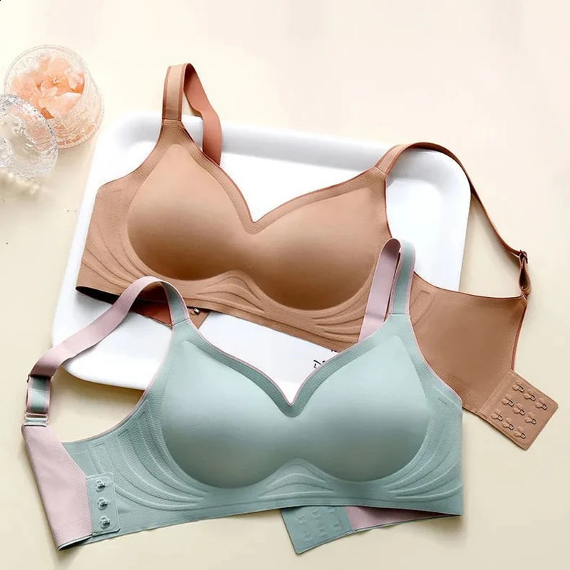 plus size womens underwear seamless sexy no steel ring bra pushups comfortable closefitting shockproof 260626 - view 6