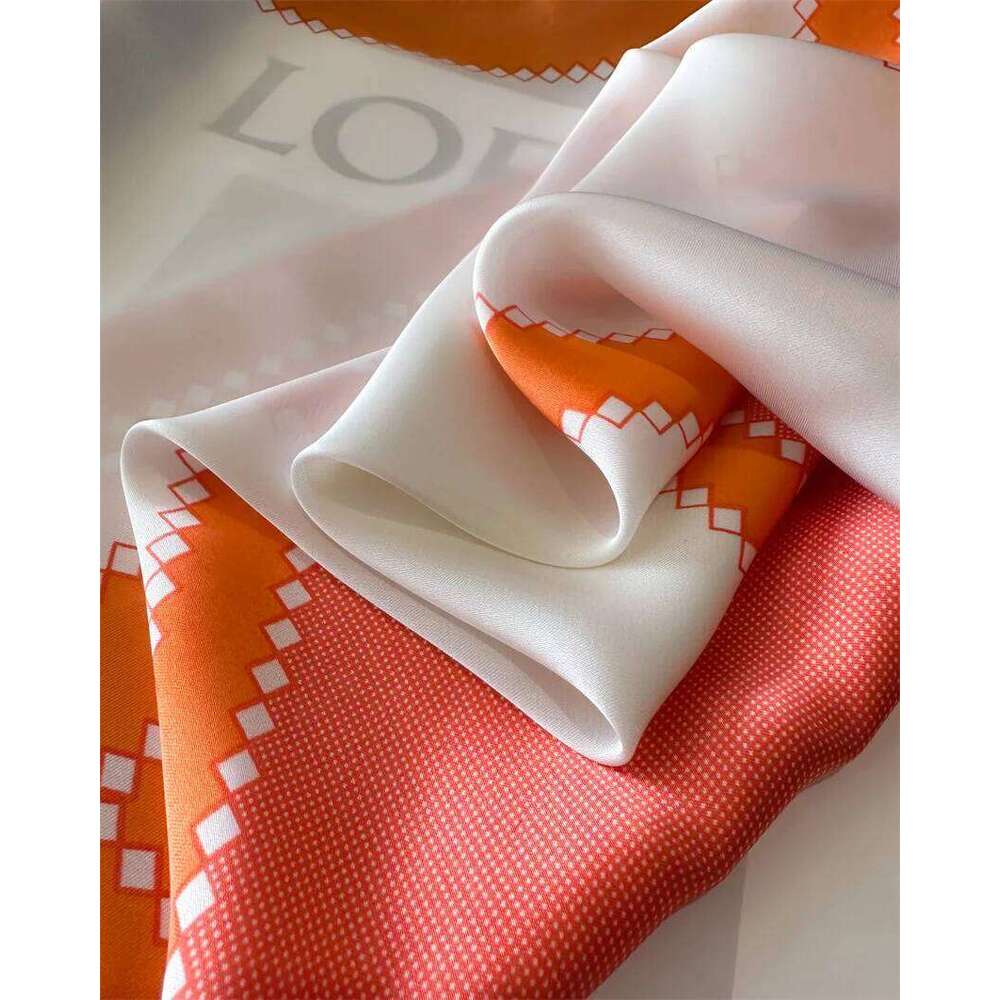 70cm Luxury Silk Square Scarf Womens Satin Bandana Print Scarves Head Band Fashion Lady Hair Shawl Wrap Female Neckerchief Hijab 26Y06226 - view 6
