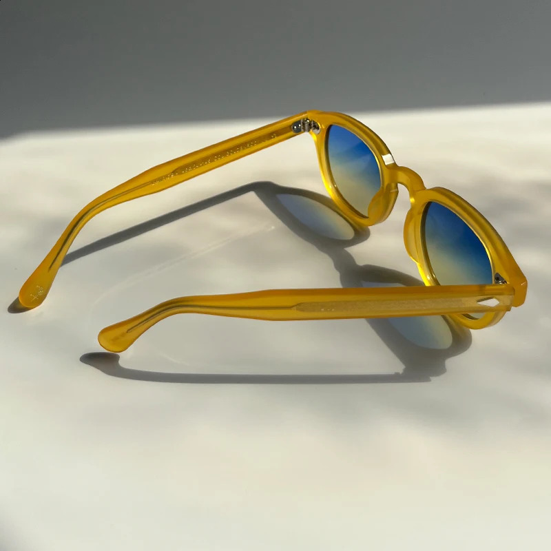High Quality Acetate Sunglasses For Men And Women ner Lemtosh Yellow Frame Vintage Sun Glasses Gradient lense 260626 - view 6