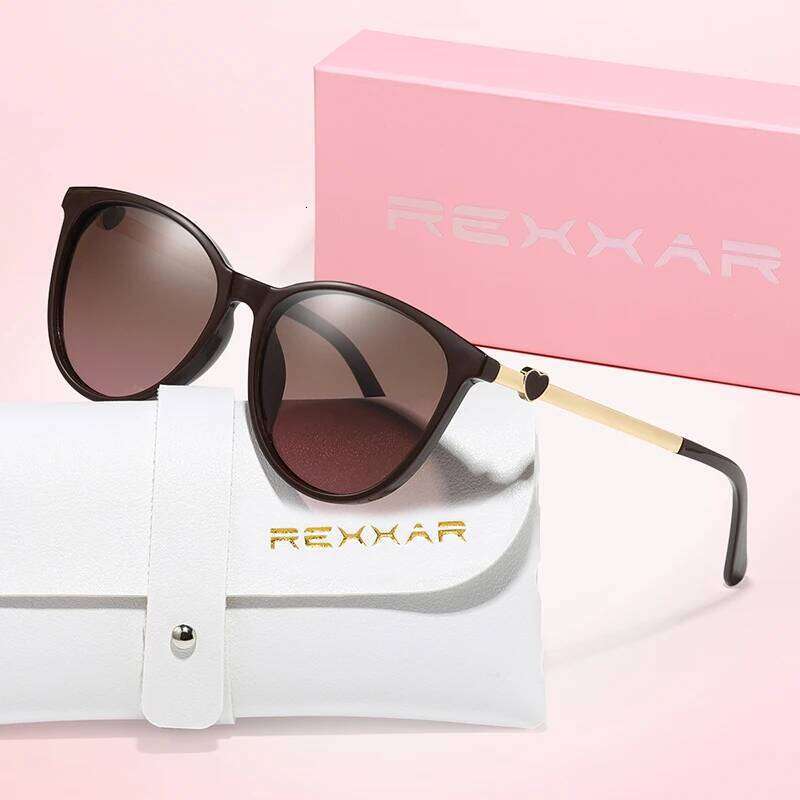 REXXAR Polarized Vintage Fashion Round Sunglasses Women Men Retro Metal Brand Sun Fishing Driving Male Female Glasses 26Y0626 - view 5