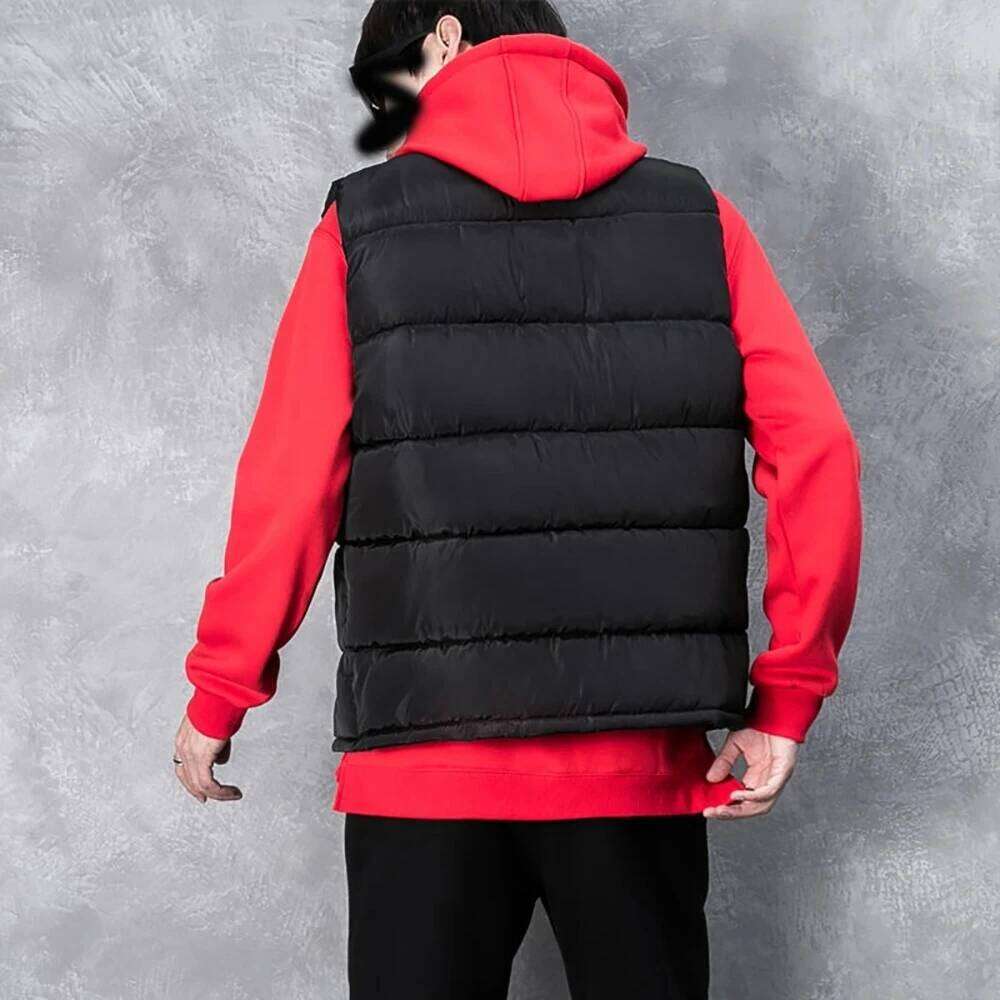 Mens Vest Jacket Warm Sleeveless Jackets Winter Waterproof Zipper Coat Autumn Stand-up Collar Casual Waistcoat Brand Clothing W260626 - view 5