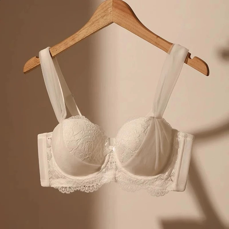 French Lace Bra for Women Big Chest Appears Small Pushup Breast Collection Top Up Anti Sagging Large Size Lingerie GT8907 260626 - view 6