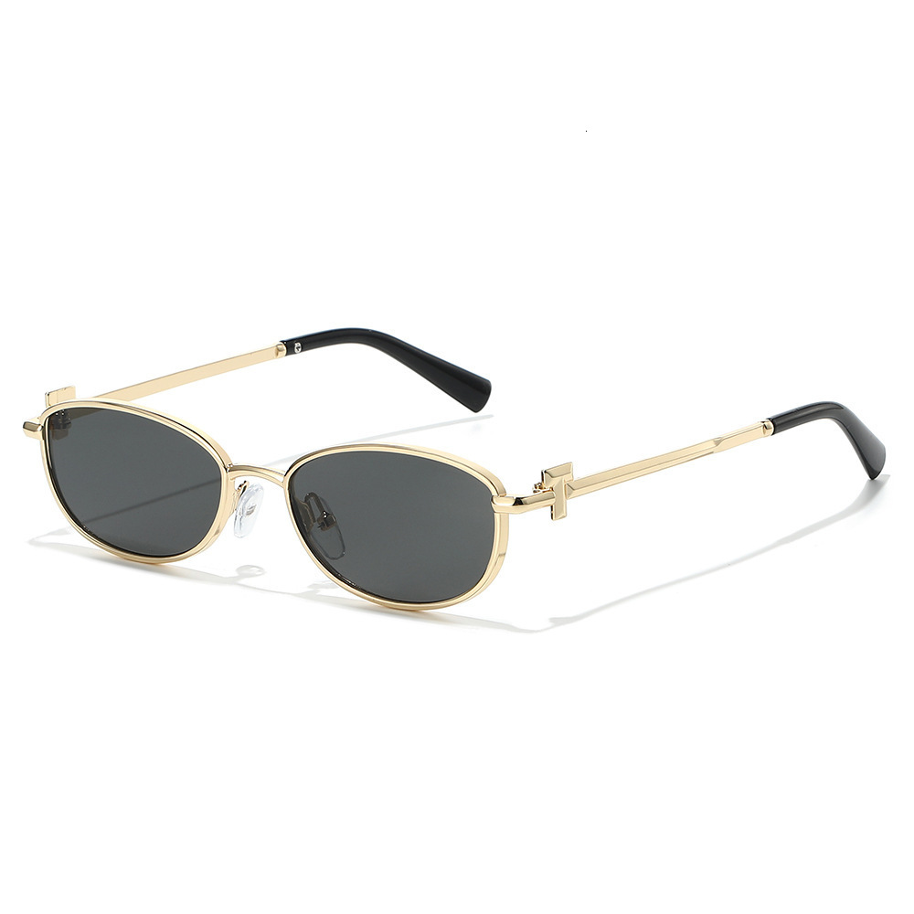 26 New Oval Cat-Eye Fashion Stylish And Unique, Popular On Instagram, Hip-Hop Sunglasses, Versatile For Street Photography - view 3