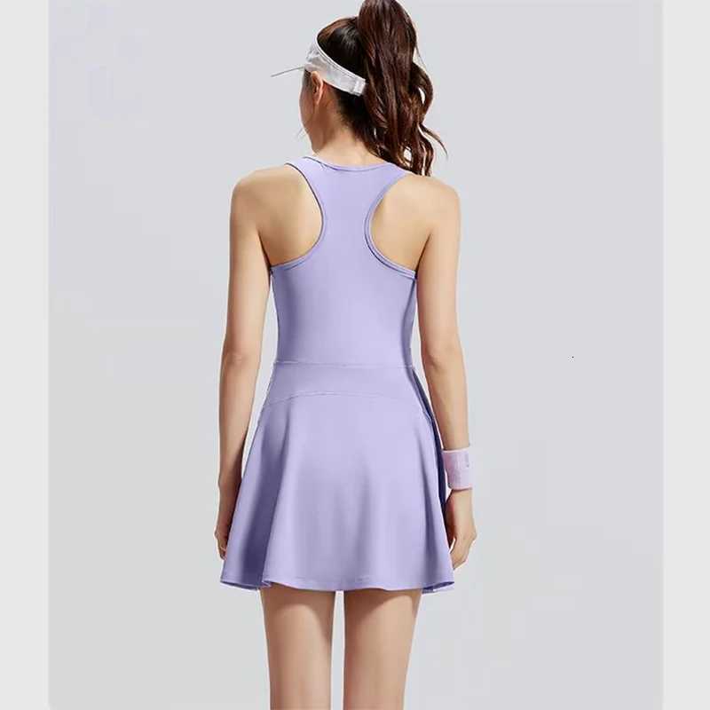 Zipper New 2026 One-Piece Women Sports Dress Squat Proof Skin-Friendly Breathable Slim Fit Outdoor Running Fitness Yoga Sets M260626 - view 6