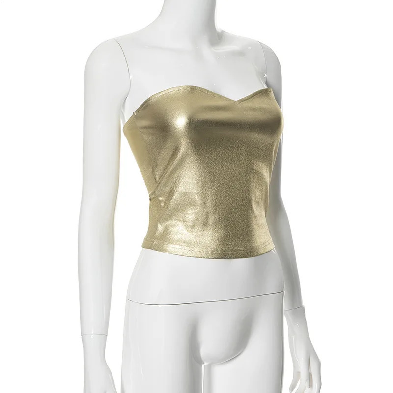 Strapless Backless Sexy Y2K Crop Top Corset Party Club Outfits for Women Tube Vest Summer Sleeveless Skinny Bustier Tops Outfit 260616 - view 6