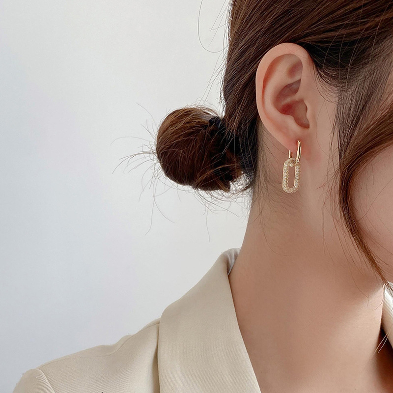 Earrings Unique Style European And American Fashion Small Drop For Women Minimalist Electroplated Earrings Round Metal Earrings Jewelry - view 3