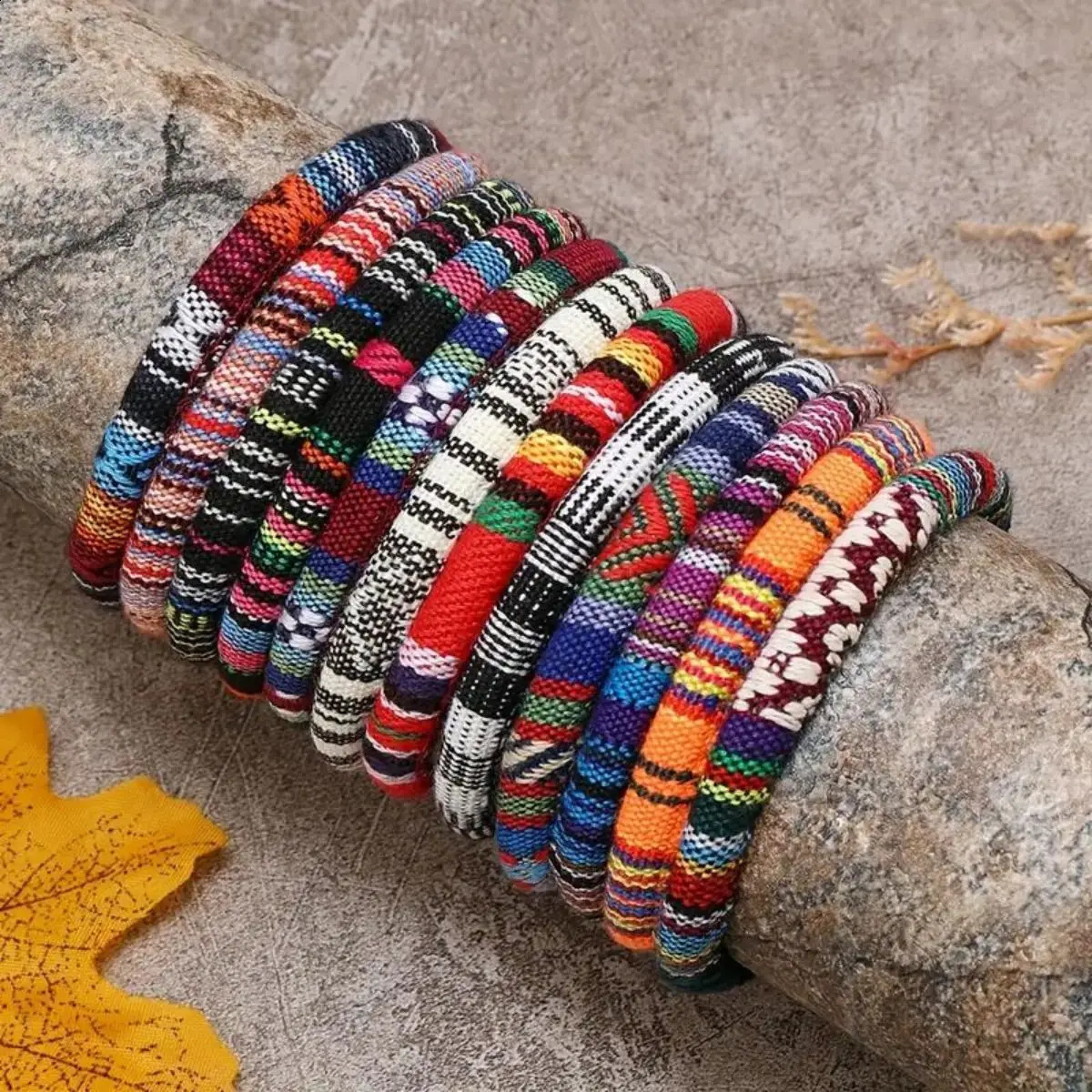 12pcs Selling Cotton Bohemian Color Hand Rope Unisex Bracelet 260617 - view 4