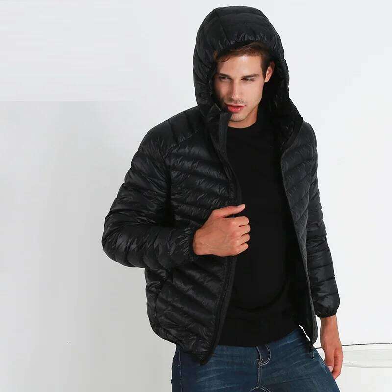 NewBang Brand Lightweight Hooded Duck Ultra Light Down Jacket Men Portable Windproof Warm Coat Feather Parka Man J260626 - view 3