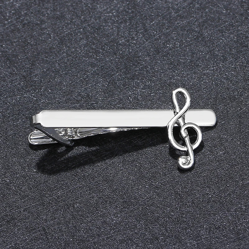 Funny Trendy Music Note G Clef Shaped n Mens Tie Clip Formal Party Business Jewelry Accessories 260626 - view 5