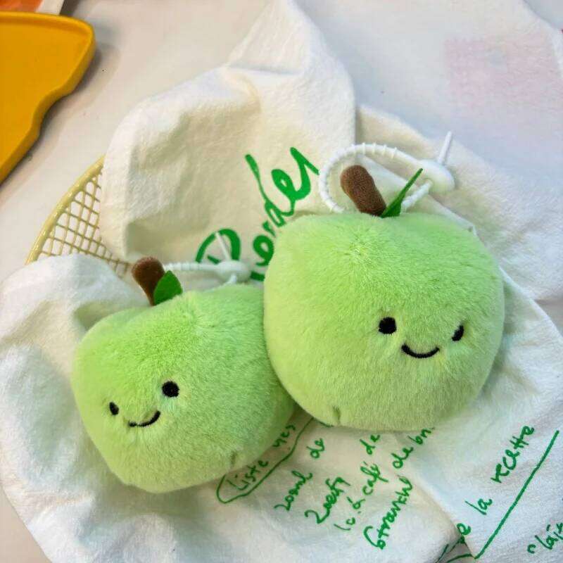 New Green Keychain,Plush Cute Keychain Soft Stuffed Plush Keyring for Kids' Backpack,Purse Fashion Bag Pendant 26Y0626 - view 4