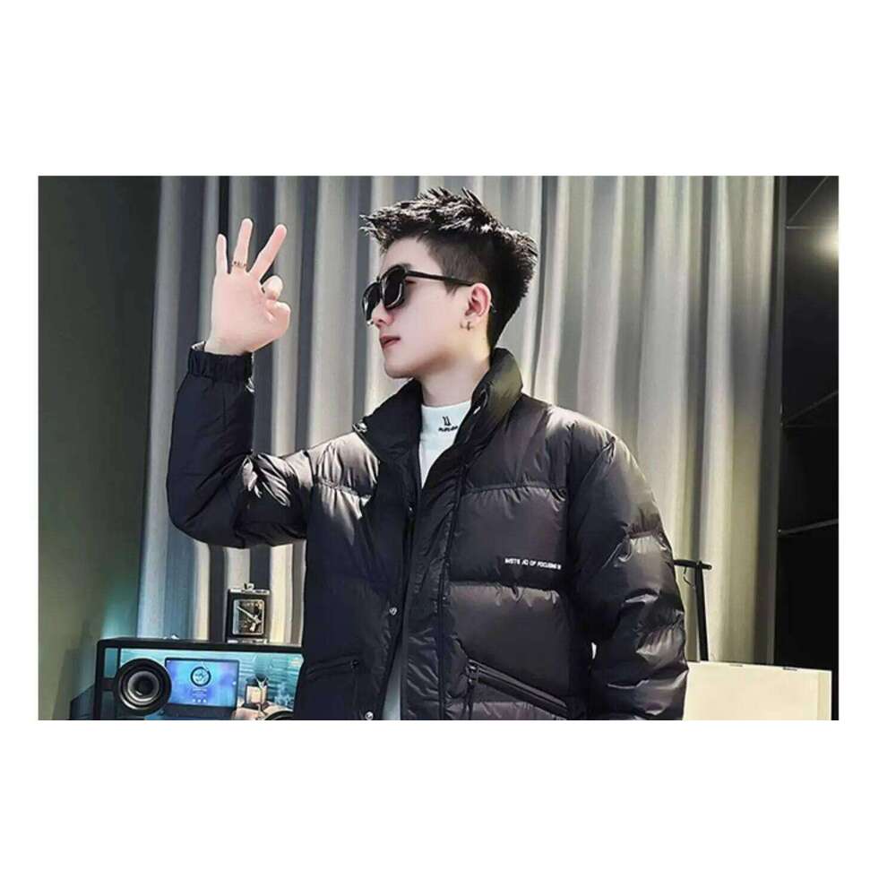 Fashion Down Streetwear Short Puffer Coat Men's Thick Warm Outerwear Winter Jacket Men Windproof J260626 - view 7