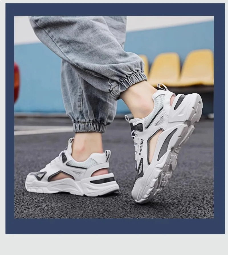 Mens Summer Sandals Breathable Sports Beach Shoes Outdoor Casual Slides for Teenagers TrendyLightweight Footwear n 260626 - view 5