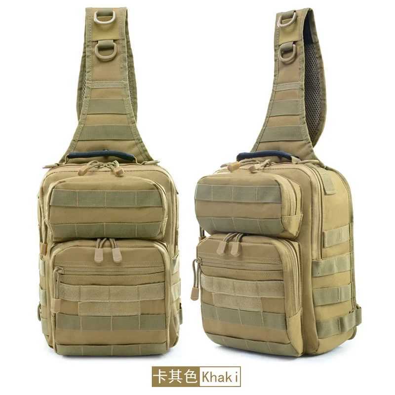 Lightweight Tactical Hamburger Chest Bag Single-Shoulder Crossbody Storage Backpack for Cycling Hiking and Mountaineering M260626 - view 6
