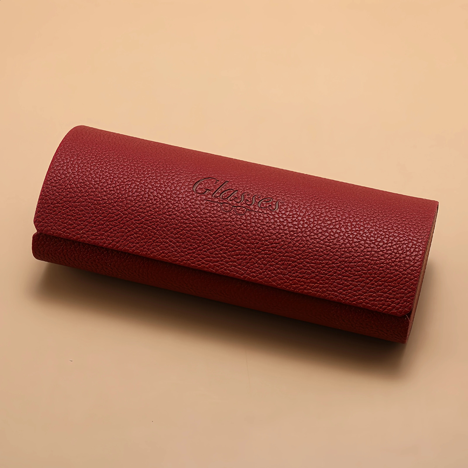 Fashionable and Simple Cylindrical Glasses Case Leather Pressure-Resistant Portable Unisex Glasses Storage Box 260625 - view 5