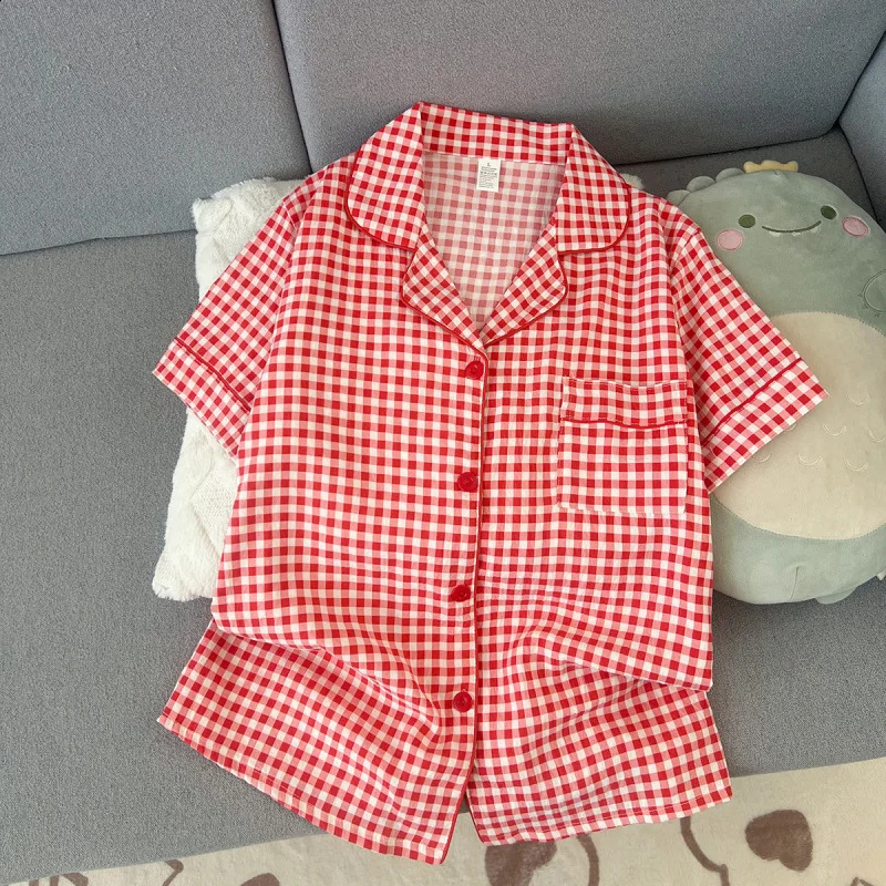 Summer shortsleeve pajama set for women comfortable and trendy shorts suitable wearing outside home wear 260625 - view 4