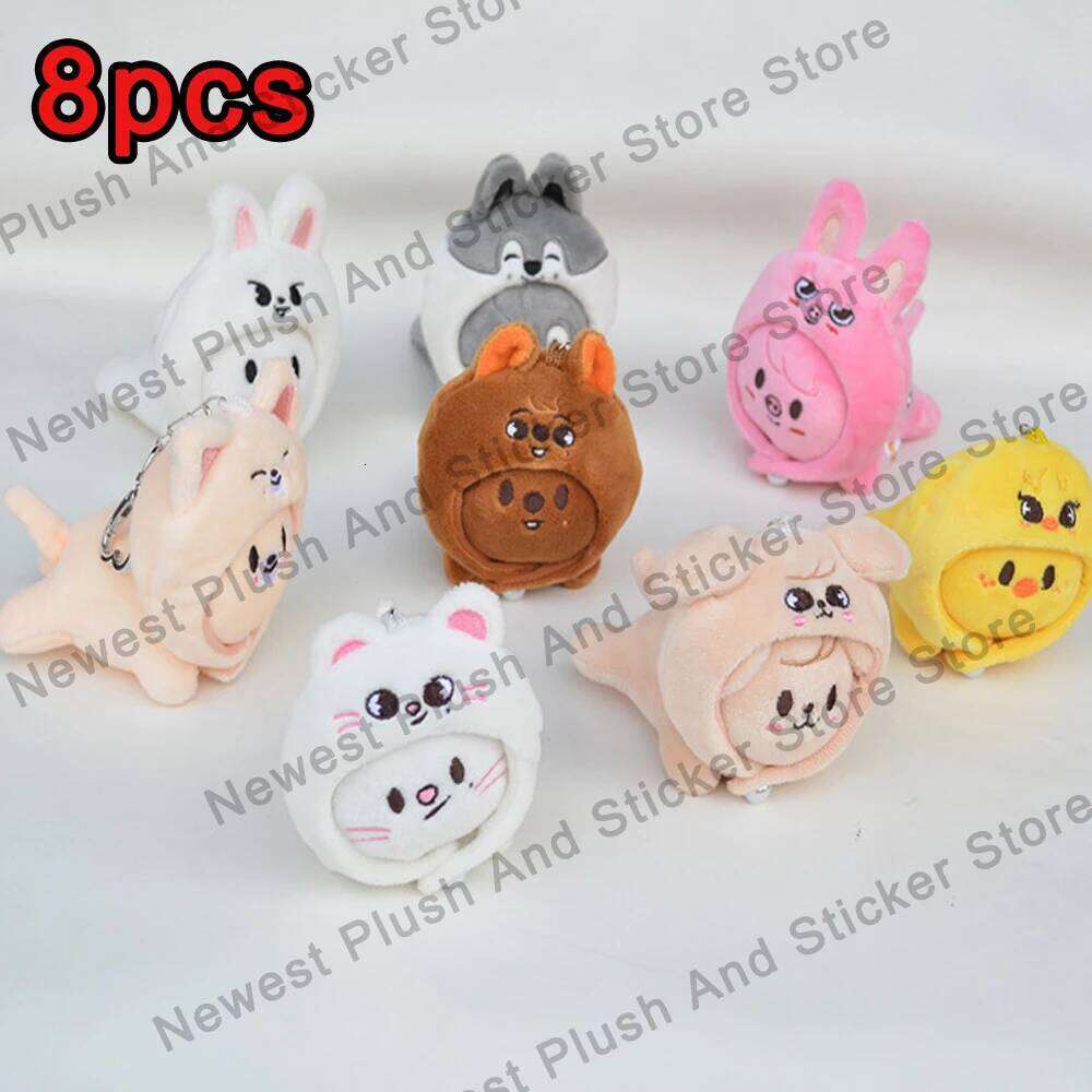 New Skzoo Keychain FELIX HYUNJIN LEEKnow Cartoon Without Sound, Heart Hugging Doll, for Straykids Plush Toy Gift 26Y0626 - view 5